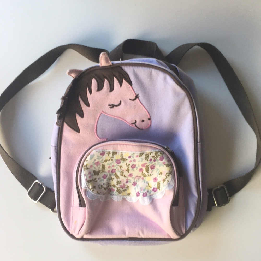 Pottery Barn Kids Horse Backpack EUC